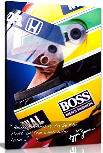 Ayrton Senna Zitat F1 Leinwand-Kunstdruck, 76,2 x 50,8 cm