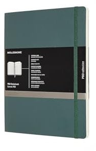 Moleskine Professionelles Xlarge Notizbuch (Soft Cover) Waldgrün