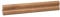 KGM Sockelleiste Marburger Profil – folierte MDF Fußbodenleiste Eiche dunkel – Maße: 2400 x 20 x 40 mm – 1 Stück