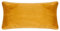 PAD - Elegance - Samt Kissen, Zierkissen, Kissenhülle - 35 x 60 cm - Farbe: Gelb, Mustard - ohne Füllung