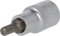 BRILLIANT TOOLS BT022861 1/2 Innensechskant Bit-Stecknuss, 55 mm lang, 6 mm [Powered by KS TOOLS]