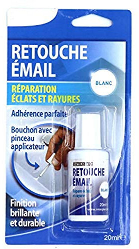 Générique Répare-Email Acrylique Blanc Émail de réparation pour Évier, Lavabo, Baignoire, Douche, Appareils électroménagers