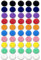 Qualsen Calamite Frigorifero, 50 Pezzi Calamite Potenti, Magneti Frigo, Calamite Piccole Colorate, Carino Tonde Magnete, Calamite per Lavagna Magnetica, per Frigo, Lavagne, Calendari (10 Colori)