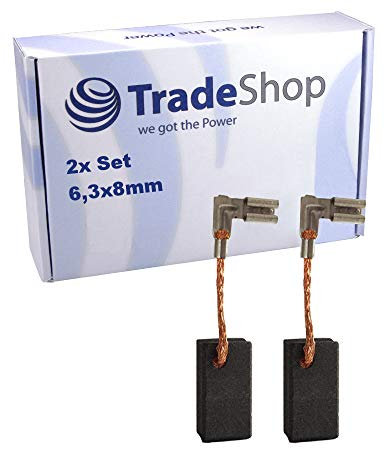 2x Kohlebürsten für Metabo Fräse OFE 728 / Gradschleifer GSE 7141, GSE 7175 / Poliermaschine PE 7175 / Lamello Top Flachdübelfräse/Motorkohlen