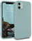 MyGadget Hülle kompatibel mit iPhone 11 - robuste Handyhülle TPU Case Slim Silikonhülle - Back Cover Kratzfest Schutzhülle matt Türkis