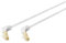 DIGITUS Câble LAN Cat 6A - 15m - Connecteur coudé à 90° - RJ45 Câble réseau - S/FTP Blindé - Gris
