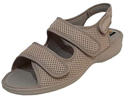 Zapatilla Sandalia Doctor Cutillas en Tejido Rejilla con Dos Velcros en Empeine y Trasera con Velcro