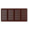 Steinberg14 Brown 400x200mm Metal Air Vent Cover with Insect Mesh - 16x8 inch Ventilation Grille - Air Vent Register for Walls and Ceilings - Ventilation Cover for Outdoor and Indoor