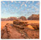 BilderKing Wandbild Wüste Wadi Rum - 50cm x 50cm Poster matt