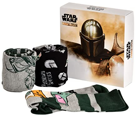 Elbenwald 3er Socken Geschenkbox - verschiedene Motive wie Jurassic Park, Marvel, Star Wars Geschenkidee Unisex Mehrfarbig