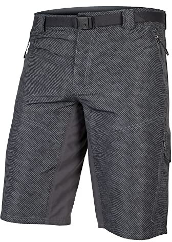 ENDURA Hummvee Short con Culote Interior para Hombre, Anthracite, M