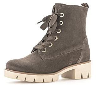 Gabor Damen Combat Boots, Frauen Stiefeletten,Wechselfußbett,Best Fitting,Kurzstiefel,uebergangsschuhe,braun(Panna),41 EU / 7.5 UK