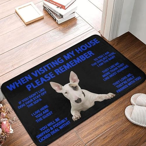 Fußmatte für drinnen und draußen, Bullterrier, Innenküche