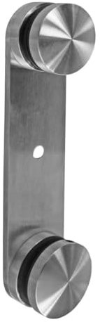 Sellon24® Edelstahl Punkthalter seitliche Montage Befestigung Glas Glasgeländer 8-17,52mm Glashalter seitliche Befestigung Glasplatte 2-Punkt Montage Gelaender Balkon Terrasse (A/2747-000)