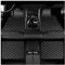 YYBCDSA 4 Stück Leder Auto Fussmatten, für Mercedes Benz AMG Clase A W177 A160 A180 A200 A220 A260 A35 Teppich Matten Vorne Hinten wasserdichte rutschfeste Fußpolster Schutz Teppich Innenzubehör,A