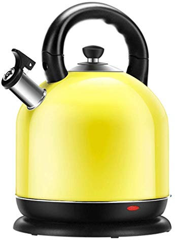 Hervidor eléctrico 5L 2000W Hervidor de acero inoxidable con función de apagado automático Controlador Otter (Amarillo) Safehappy