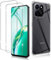 Haofun Protector de Pantalla para Honor 200 Smart, 2 Piezas Cristal Templado y 1 Funda, Dureza 9H Ultra Vidrio Templado Ultra Clara, Transparente Carcasa Anti-Amarillo Antichoques Case Slim