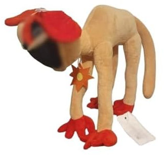 wiztex Smiling Critters Kuscheltier für Kinder – 35 cm weich gefülltes Katzenschläfchen-Plüschtier – warmes Kuscheltiergeschenk für alle Fans (Beige Smiling Critters)