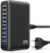 USB C Multi Charger 540W, Cargador USB de 10 Puertos, Cargadores Multiples Cargador rápido GAN PD100W PPS Fuente de alimentación para Ordenador portátil/MacBook/iPhone/Pixel