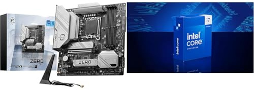 MSI B760M Project Zero Mainboard + Intel® Core™ i7-14700K Desktop Processor 20 cores