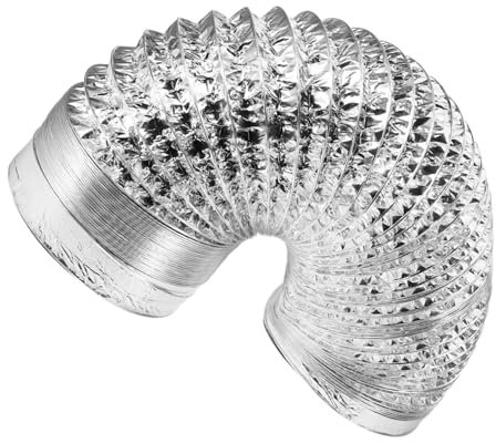ARTIBETTER Auspuff Entlüften Schornstein Konditionierung Loch Temperatur Fegen Ac Haube Reiniger Fenster Abfluss Garten-erweiterungswasserschlauch Erweiterbar Kontrolle Aluminiumfolie Silver