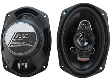 JKELPV Tweeters 6x9 Inch 2PCS 1300W(2X650W) Coaxial Speaker Car Hi-Fi Audio Full Range Speaker ﻿
