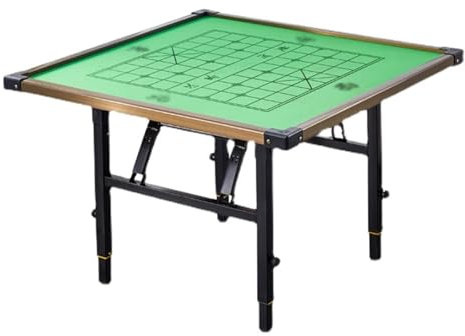 HTERBPOY Portable Folding Card Table, Aluminium Alloy Wrapping Super Strong Load-bearing Adjustable Height 21.3-29.5in Suitable Poker