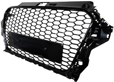 Calandra Griglia Nido D'ape Nero Lucido Senza Logo Compatibile con A3 S3 8V 2012-2016
