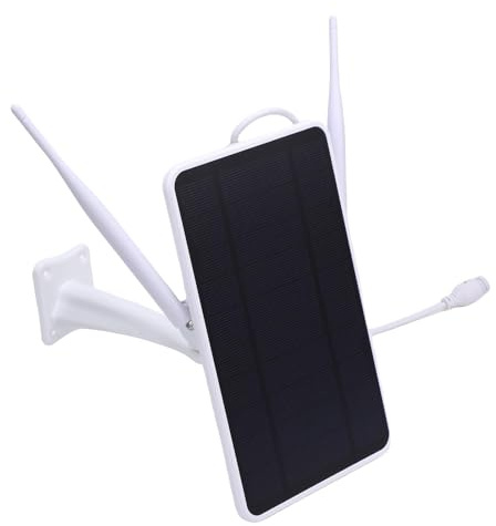 Dpofirs Solaire Alimenté en Plein Air 4G LTE Modem Routeur, avec Fente pour Carte SIM, 6W Solaire WiFi Extender, pour Camping RVs en Plein Air (Version de l'UE)