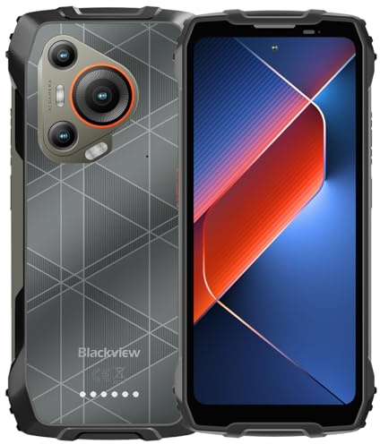 Blackview BL7000 Outdoor Smartphone, 6,78 Zoll FHD+ 120Hz Display, 8GB+256GB, 7500mAh Akku, IP68/IP69K, 50MP Kamera, 5G Dual SIM (Schwarz)
