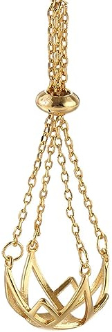 PLCPDM Collier Vide Porte-Pierre Perles Cage en métal chaîne Corde Pendentif Filet Collier Bijoux Accessoire Bricolage Fabrication de Bijoux Base Vide