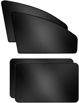 YBERLAOBAN 4 Stück Sonnenschutz Auto für VW ID. Buzz ID.3 ID.4 ID.5, Auto Gardinen Magnetisch Seitenscheibe Sonnenschutzblende UV Schutz Abdunklung Schwarz