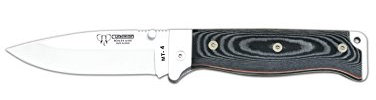 Cudeman Survival Taschenmesser Schwarzer Micarta mit rotem Liner, Klingenlänge: 10 cm, CUDM-1239