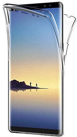 AICEK Samsung Galaxy Note 8 Hülle, 360°Full Body Transparent Silikon Schutzhülle für Samsung Note8 Case Durchsichtige TPU Bumper Note 8 Handyhülle (6,3 Zoll)