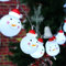 Christmas Light,Led Christmas Snowman String Starry Light for Gardens,Home,Wedding,Christmas Party,Battery-Powered,Christmas Decoration,Warm White