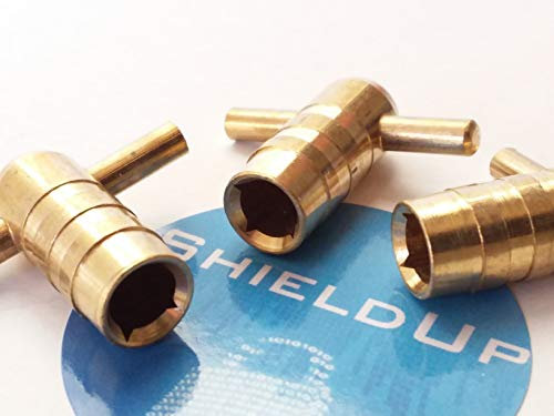 ShieldUp Radiator Keys | Pack of 3 Brass Keys