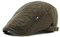 CHENNUO Schiebermütze Gatsby Newsboy Herrenflatcap Baumwoll Schirmmütze Sportmütze Kappe (Armee grün)