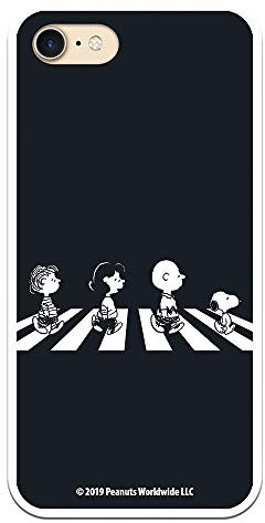 THE HOUSE OF CARCASES Hülle für iPhone 7iPhone 8iPhone SE 2020 Offizielle Snoopy Beatles-Charaktere zum Schutz Ihres Mobiltelefons. Flexible Silikon-Apple-Hülle mit offizieller Peanuts-Lizenz.