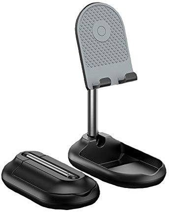 HUOQILIN Tablet Stand Holder Height Adjustable Compatible For IPad Holder Desk Mount Dock For IPad Pro 12.9, IPad Air 10.5 Mini 4 3 2, Samsung Galaxy Tab A 10.1,Black