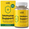 Vitl Immune Support Supplement - 30 Vegan Capsules - with Vitamin D, Vitamin C, Folate, Zinc, Turmeric & Elderberry Extracts - 1 Month Supply