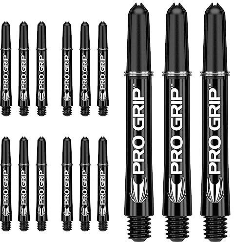 Target Darts 5 x Sätze of Schwarz Pro Grip Dartschäfte Kurt - 15 Dartschäfte Insgesamt