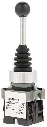 2-Positionen-Joystick-Schalter, 2-Positionen 2NO gesperrter Joystick-Schalter Ersatz Passend für XD2PA12