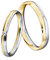 JC Trauringe Gold 585 Paarpreis Poliert I Traumhafte Eheringe I Einzigartige Partnerringe Weiß-& Gelbgold mit Gravur in edler Schatulle I 2 Hochzeitsringe Herrenring & Damenring mit Stein I ICT07