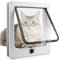 Sailnovo Katzenklappe Hundeklappe 4 Wege Facile-Verschluss für Katzen und kleine Hunde, Installieren Leicht mit Teleskoprahmen, Cat Flap Klappe Hundetür Katzentür Haustierklappe 25 * 29 * 5,5 cm