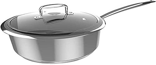 Cecotec Cazo Polka Classy 16 Pot Steel. Diámetro 16 cm, Capacidad 1,3 L, Acero Inoxidable 18/10, Revestimiento Antiadherente, Mango Remachado, Tapa de Cristal, Apto para todo tipo de Cocinas