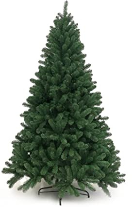 Albero di natale verde Alta Badia cm 180 210 230 270 super folto ad ombrello (210 cm)