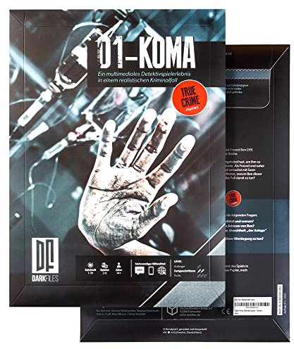 black fox games Krimispiel - KOMA - True Crime Exit Game - Escape Room Spiel - mehrfach spielbar - Erwachsene + Jugendliche