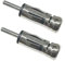 Yoezuo 2 pcs Adattatore Antenna ISO/Radio DIN, Adattatore Antenna Radio Auto, Universal Adattatore per Antenna da ISO a DIN per Ricevitore Stereo per Autoradio(Argento)
