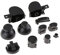 DAGIJIRD 11 in 1 Pulsanti e pollice Chrome D-pad Mod Set per GameCube Controller per NGC