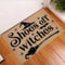Entrance Door Mats Shoes Off Witches Written Welcome Mat Resist Dirt Comfortable Door Mat For Hallway Bathroom Office 40X60Cm